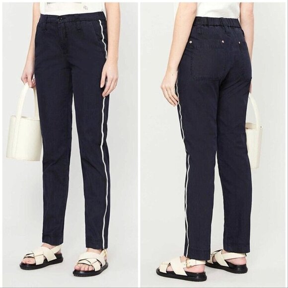 Zadig & Voltaire Navy Straight Leg Pants - Picture 1 of 9